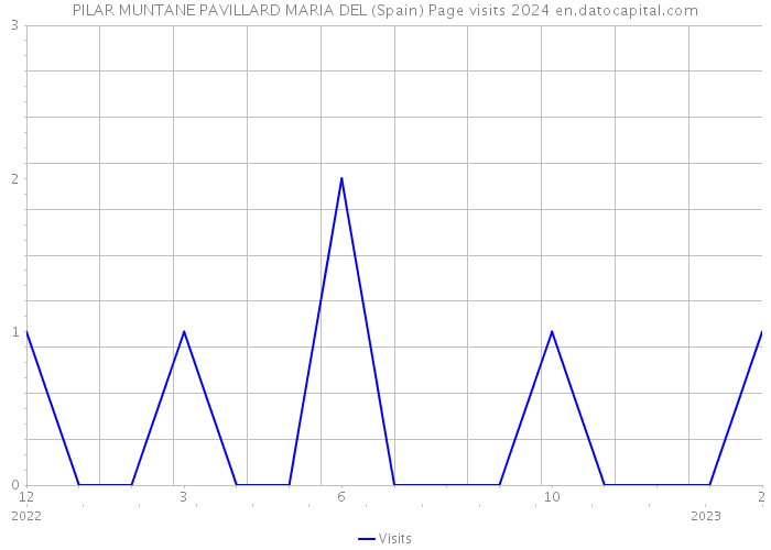 PILAR MUNTANE PAVILLARD MARIA DEL (Spain) Page visits 2024 