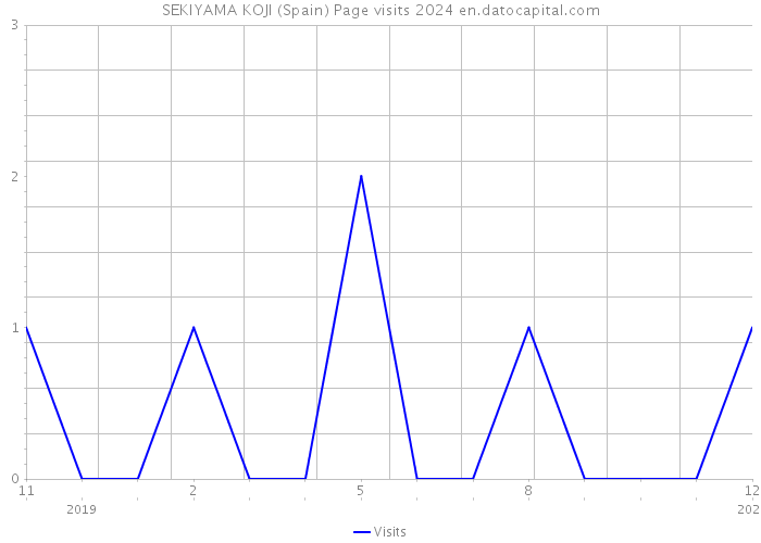 SEKIYAMA KOJI (Spain) Page visits 2024 