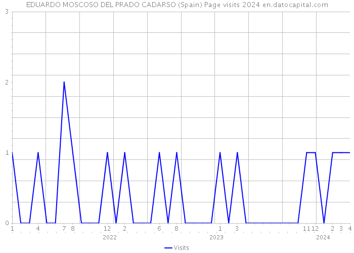 EDUARDO MOSCOSO DEL PRADO CADARSO (Spain) Page visits 2024 
