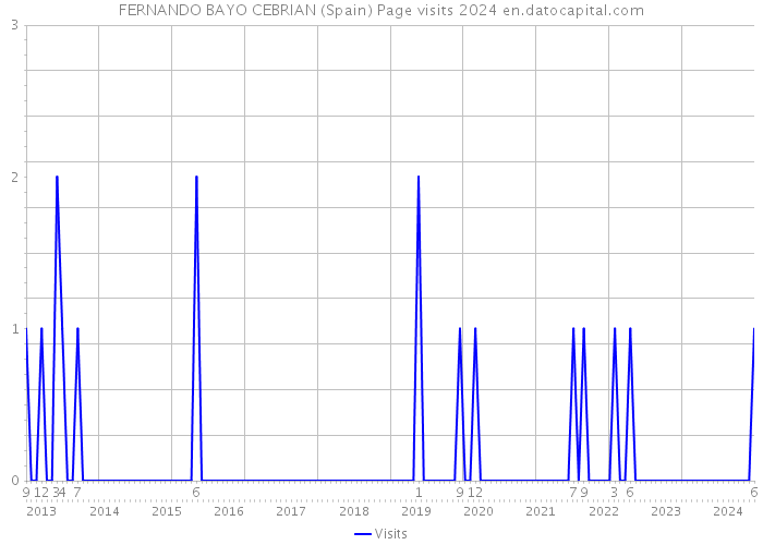 FERNANDO BAYO CEBRIAN (Spain) Page visits 2024 