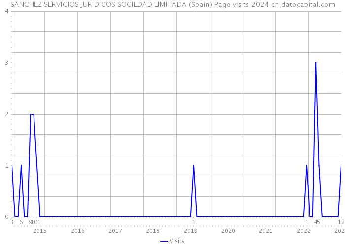 SANCHEZ SERVICIOS JURIDICOS SOCIEDAD LIMITADA (Spain) Page visits 2024 