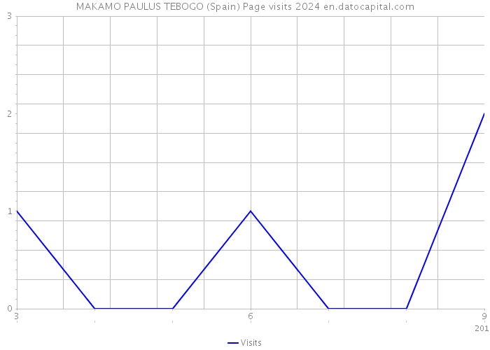 MAKAMO PAULUS TEBOGO (Spain) Page visits 2024 