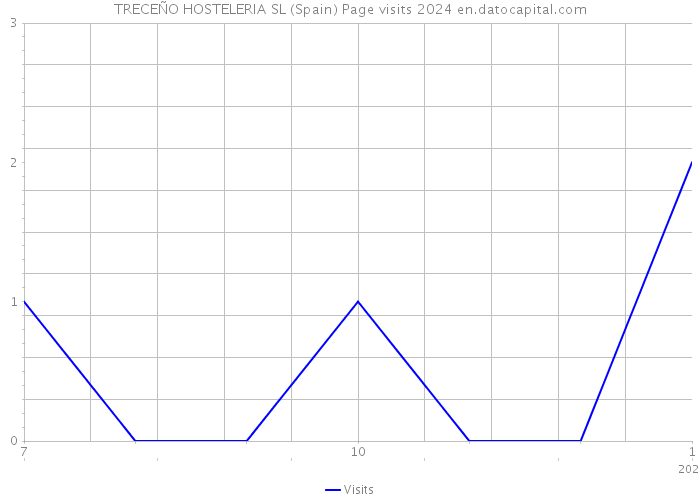 TRECEÑO HOSTELERIA SL (Spain) Page visits 2024 