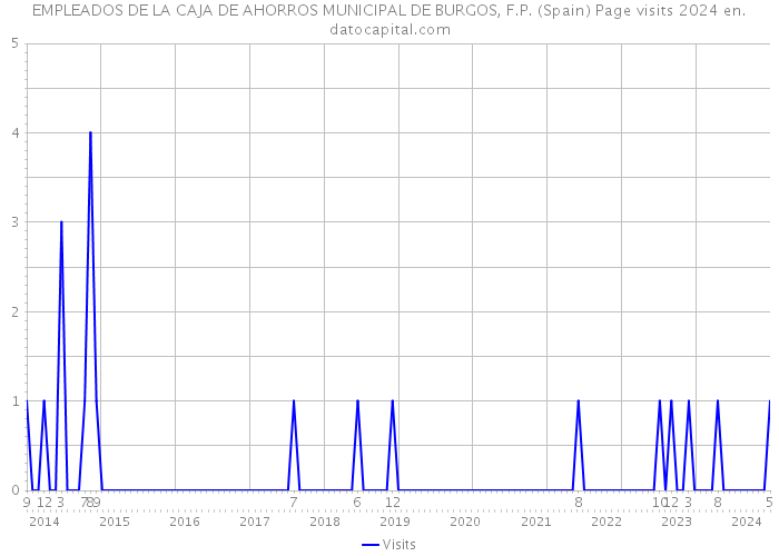 EMPLEADOS DE LA CAJA DE AHORROS MUNICIPAL DE BURGOS, F.P. (Spain) Page visits 2024 
