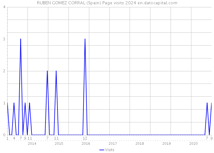 RUBEN GOMEZ CORRAL (Spain) Page visits 2024 