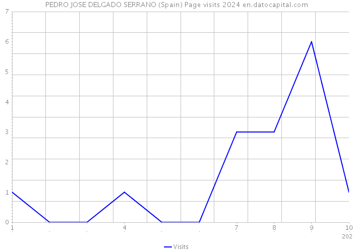 PEDRO JOSE DELGADO SERRANO (Spain) Page visits 2024 