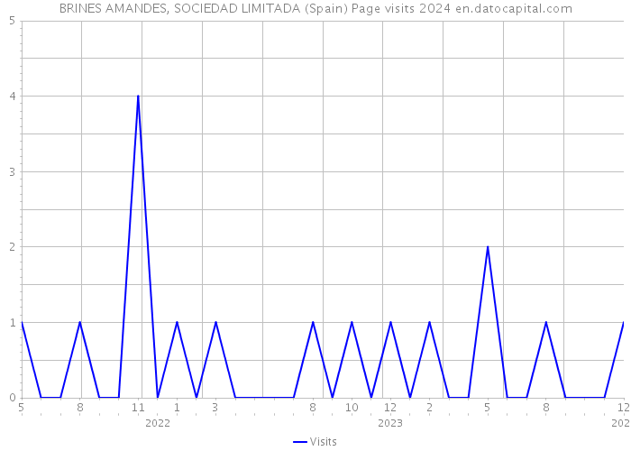 BRINES AMANDES, SOCIEDAD LIMITADA (Spain) Page visits 2024 