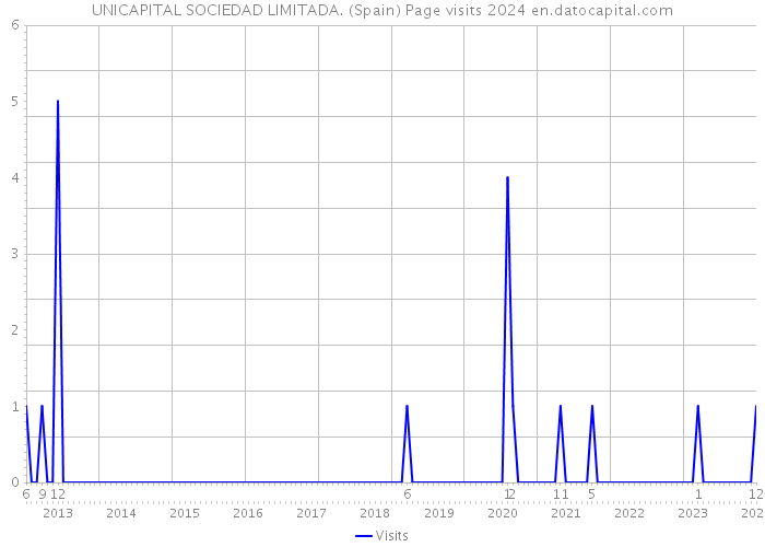 UNICAPITAL SOCIEDAD LIMITADA. (Spain) Page visits 2024 