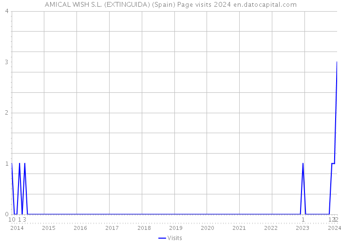 AMICAL WISH S.L. (EXTINGUIDA) (Spain) Page visits 2024 