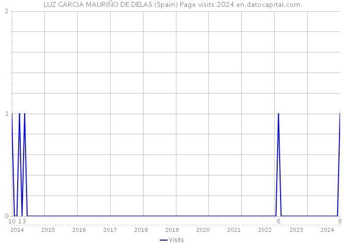 LUZ GARCIA MAURIÑO DE DELAS (Spain) Page visits 2024 