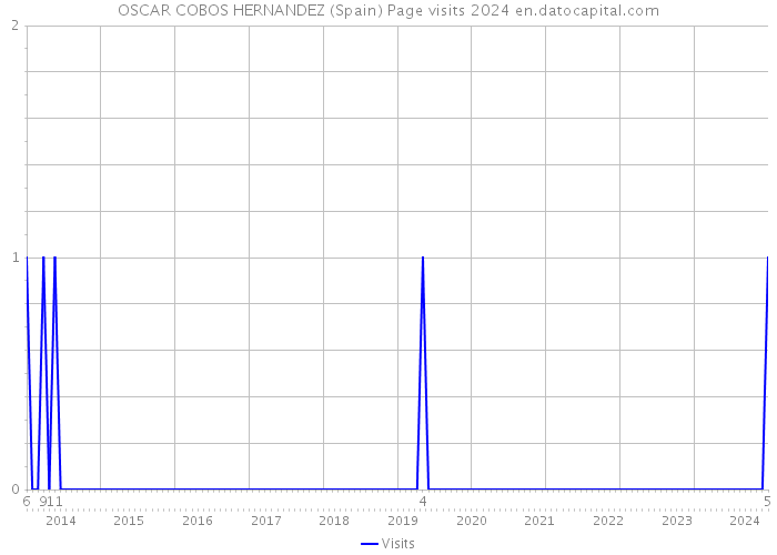 OSCAR COBOS HERNANDEZ (Spain) Page visits 2024 