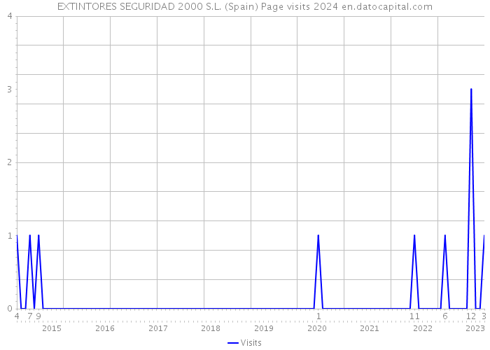 EXTINTORES SEGURIDAD 2000 S.L. (Spain) Page visits 2024 