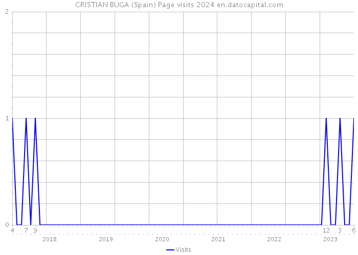 CRISTIAN BUGA (Spain) Page visits 2024 