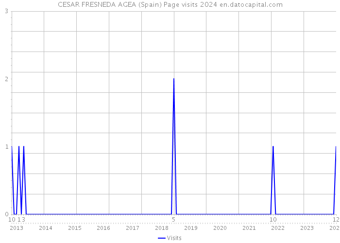 CESAR FRESNEDA AGEA (Spain) Page visits 2024 