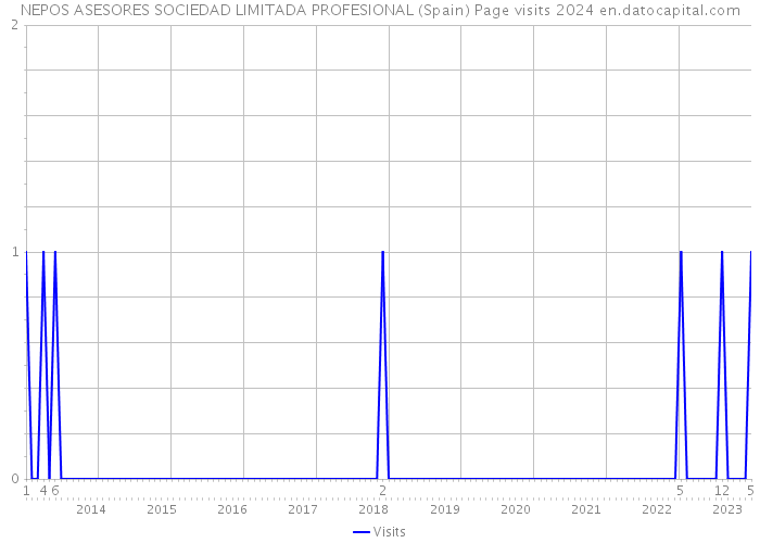 NEPOS ASESORES SOCIEDAD LIMITADA PROFESIONAL (Spain) Page visits 2024 