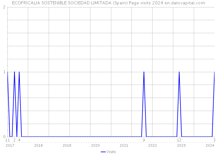 ECOFRICALIA SOSTENIBLE SOCIEDAD LIMITADA (Spain) Page visits 2024 