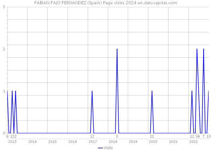 FABIAN FAJO FERNANDEZ (Spain) Page visits 2024 