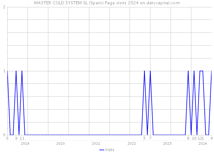 MASTER COLD SYSTEM SL (Spain) Page visits 2024 