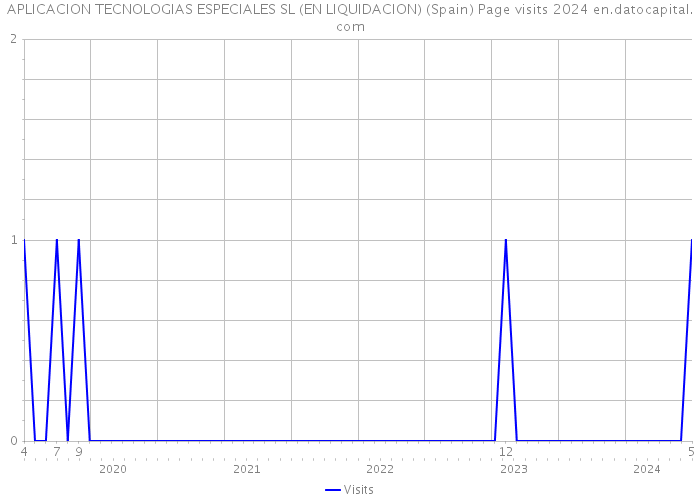 APLICACION TECNOLOGIAS ESPECIALES SL (EN LIQUIDACION) (Spain) Page visits 2024 