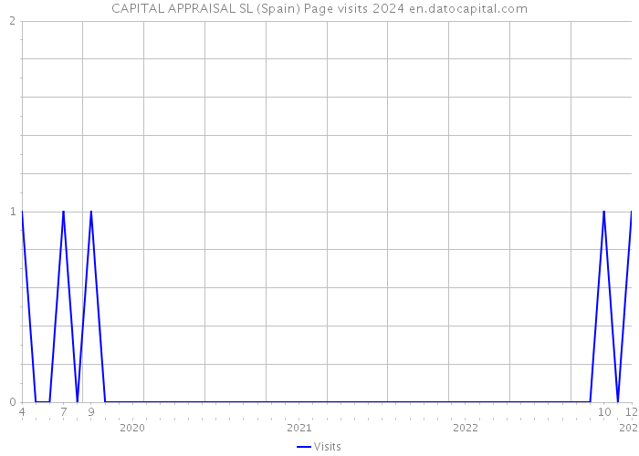 CAPITAL APPRAISAL SL (Spain) Page visits 2024 