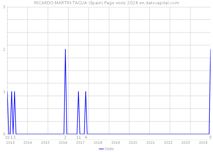 RICARDO MARTIN TAGUA (Spain) Page visits 2024 