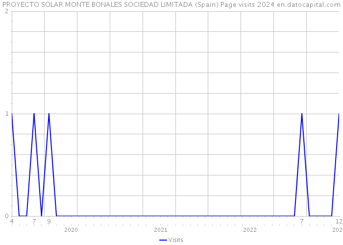 PROYECTO SOLAR MONTE BONALES SOCIEDAD LIMITADA (Spain) Page visits 2024 