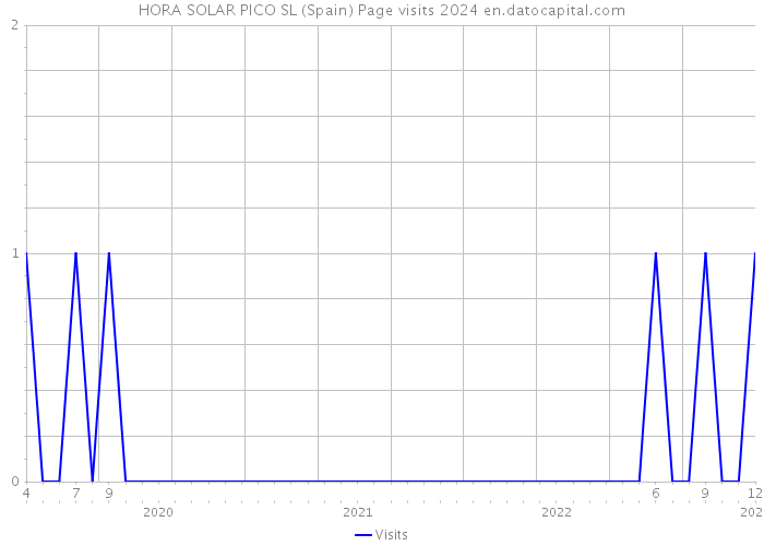 HORA SOLAR PICO SL (Spain) Page visits 2024 