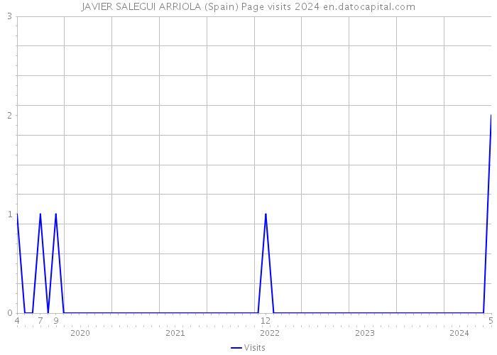 JAVIER SALEGUI ARRIOLA (Spain) Page visits 2024 