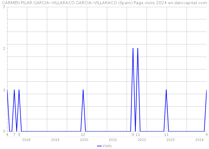 CARMEN PILAR GARCIA-VILLARACO GARCIA-VILLARACO (Spain) Page visits 2024 