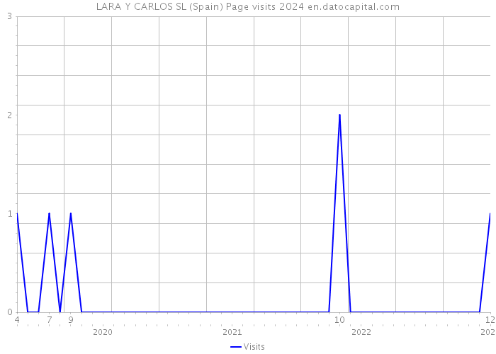 LARA Y CARLOS SL (Spain) Page visits 2024 