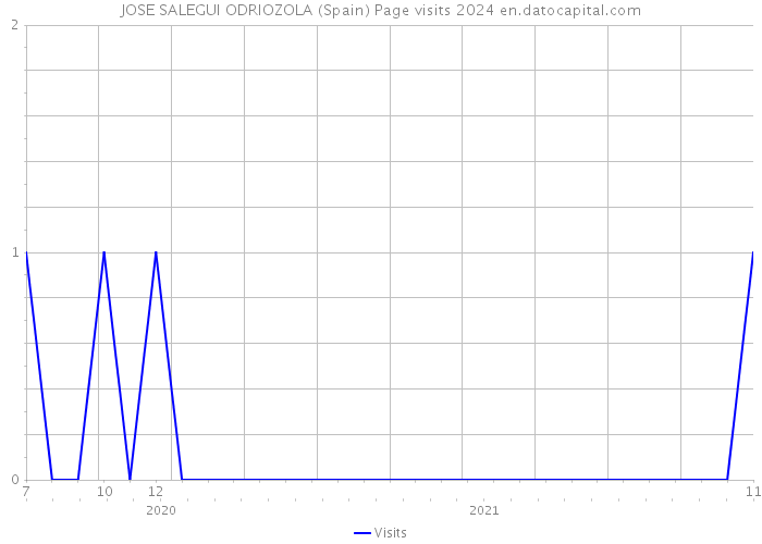 JOSE SALEGUI ODRIOZOLA (Spain) Page visits 2024 