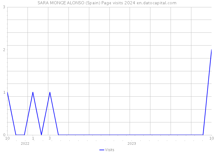 SARA MONGE ALONSO (Spain) Page visits 2024 