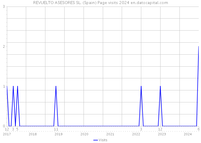 REVUELTO ASESORES SL. (Spain) Page visits 2024 