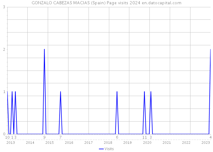 GONZALO CABEZAS MACIAS (Spain) Page visits 2024 