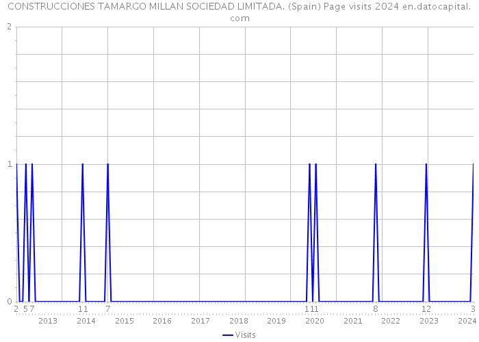 CONSTRUCCIONES TAMARGO MILLAN SOCIEDAD LIMITADA. (Spain) Page visits 2024 