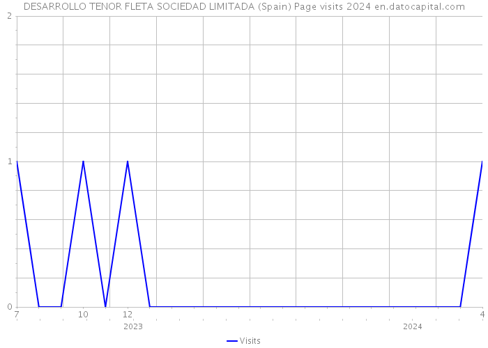 DESARROLLO TENOR FLETA SOCIEDAD LIMITADA (Spain) Page visits 2024 