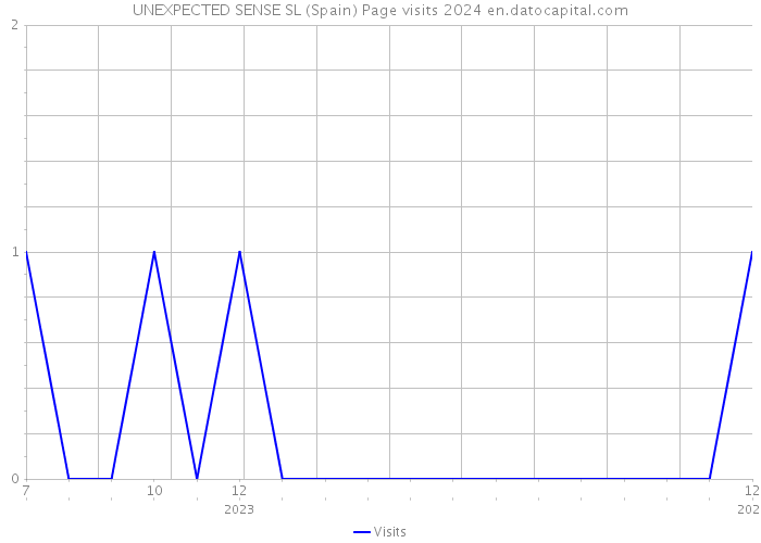 UNEXPECTED SENSE SL (Spain) Page visits 2024 