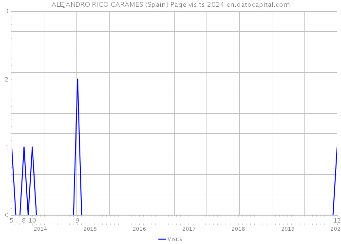ALEJANDRO RICO CARAMES (Spain) Page visits 2024 