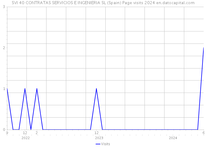 SVI 40 CONTRATAS SERVICIOS E INGENIERIA SL (Spain) Page visits 2024 