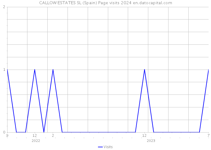 CALLOW ESTATES SL (Spain) Page visits 2024 