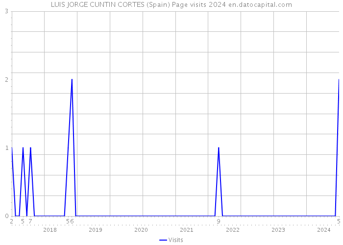 LUIS JORGE CUNTIN CORTES (Spain) Page visits 2024 