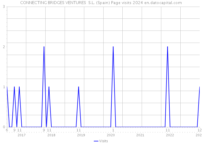 CONNECTING BRIDGES VENTURES S.L. (Spain) Page visits 2024 