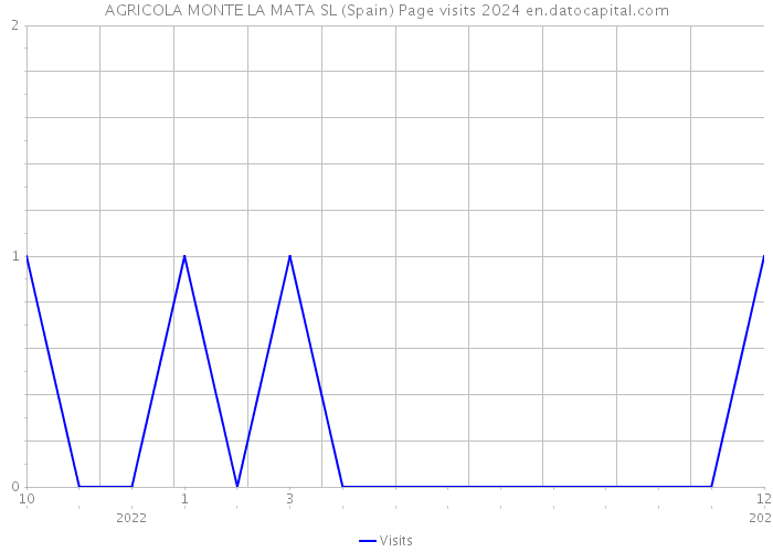 AGRICOLA MONTE LA MATA SL (Spain) Page visits 2024 