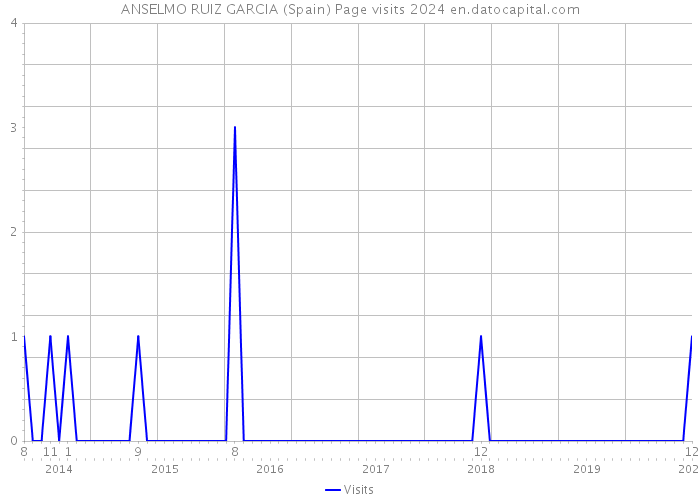 ANSELMO RUIZ GARCIA (Spain) Page visits 2024 