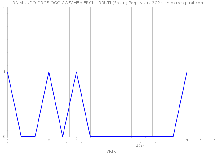 RAIMUNDO OROBIOGOICOECHEA ERCILURRUTI (Spain) Page visits 2024 