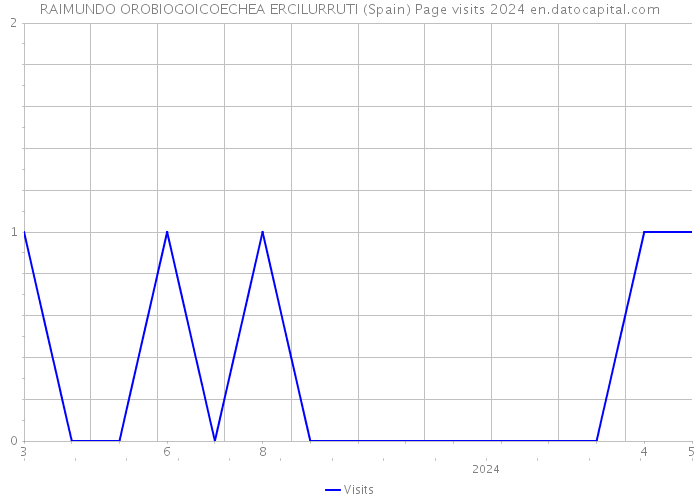 RAIMUNDO OROBIOGOICOECHEA ERCILURRUTI (Spain) Page visits 2024 