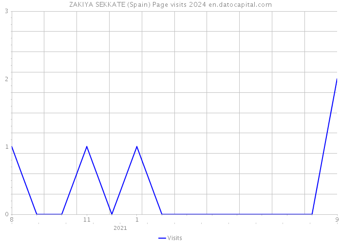ZAKIYA SEKKATE (Spain) Page visits 2024 
