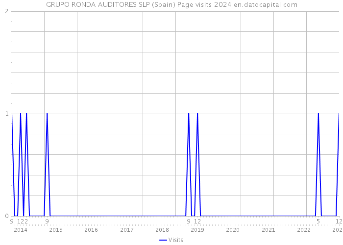 GRUPO RONDA AUDITORES SLP (Spain) Page visits 2024 