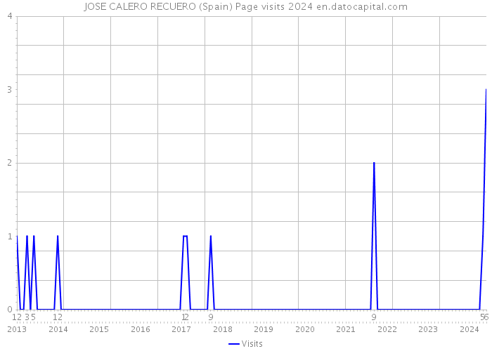 JOSE CALERO RECUERO (Spain) Page visits 2024 