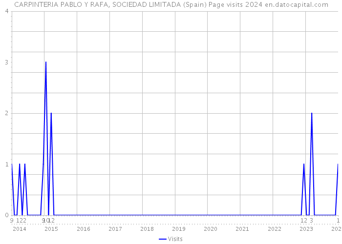 CARPINTERIA PABLO Y RAFA, SOCIEDAD LIMITADA (Spain) Page visits 2024 